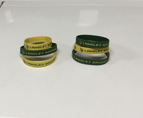 Langley Saxons silicone bracelets