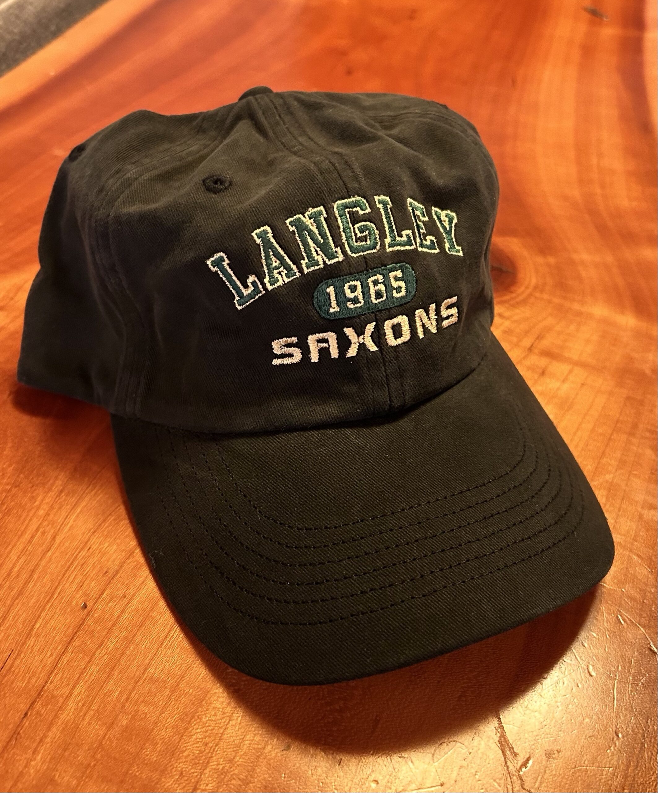 Langley Saxons Baseball Cap - Black - Langley Boosters