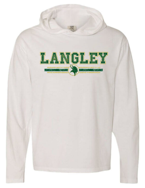 White Long Sleeve Hooded T-Shirt