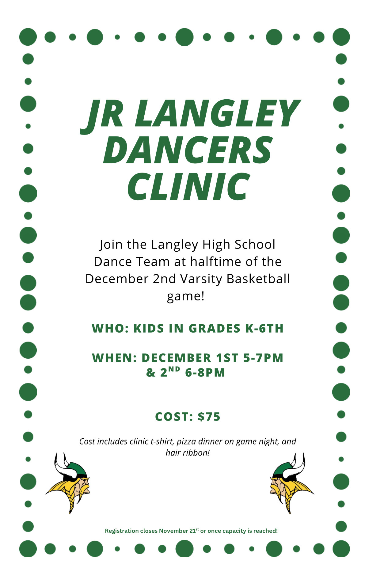 JR Langley Dancers Clinic (December)